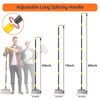 Floor Scraper Long Handle - Ice Snow Removal Tool,Multifunctional Garden