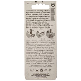 Prym 390331 Nachfüllpackung für 390330 Nähfrei Druckknopf Anorak, Messing 12 mm silberfarbig, metal