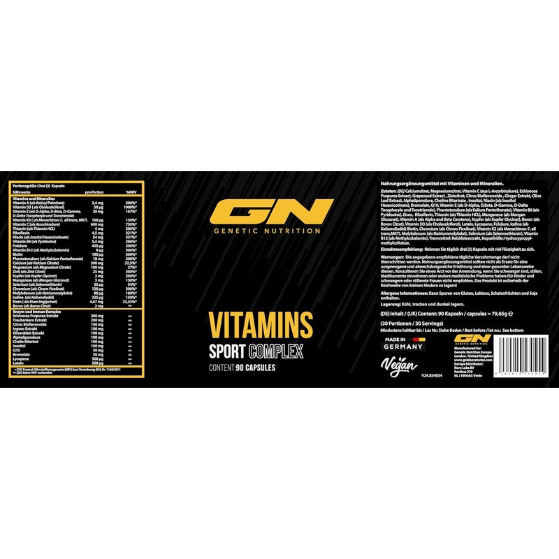 GN Laboratories Vitamin Stack Sport Complex - High Dose Multivitamin
