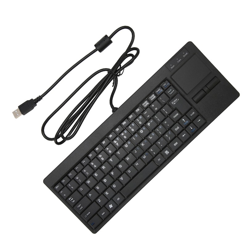 Industrial Keyboard Touchpad Wired Connection X Scissor Foot Plug and
