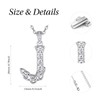 KINGWHYTE Initial Necklace 925 Sterling Silver Letter Necklace with Celtic