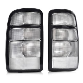 CROSSDESIGN Rear Tail Lights Taillamps Left & Right Side Clear Compatible with Chevy Suburban 1500 2500 2000-2006/Fit Chevy Tahoe 2000-2006/Fit GMC Yukon Denali XL 2000-2006 Tail Light