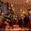 Chanseen 24 Pcs Christmas Hanging Swirls Party Decorations Plastic Snowflakes