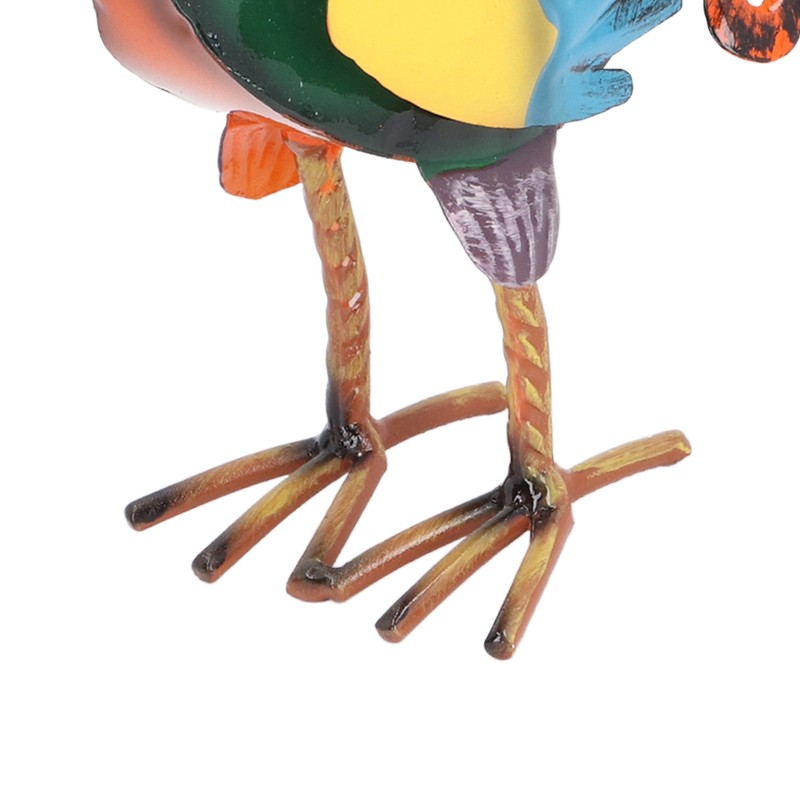 Rooster Statue Figures Ornament Metal Rooster Display Model Toy for