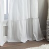 Curtainworks Flounced Ruffle Rod Pocket one Curtain Panel, 63 in,