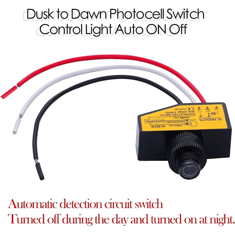 TWTADE Photoelectric Switch DC 12V 24V 36V 48V Control Light