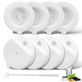 Baofum 8Pcs Gravity Pet Water Fountain Filters, Automatic Pet Waterer Replacement Filters for 3.6L/4.6L/6L/8L Dog Water Dispenser(8 Filters with 1Brush)