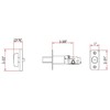 Keyed Entry Door Deadbolt with One Keyed Side and Twist-Knob