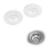 Westmark 2 Abfluss-Siebe/Ausgussfilter, ø 7 cm, Rund, Kunststoff, Weiß, 52072270