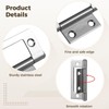 4 PCS Cat Door Silent Hinges with 4 Pcs Kitty