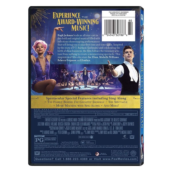 The Greatest Showman by 20th Century Fox [DVD]