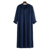 YAOHUOLE Mens Kaftan Abaya Islamic Causal Drawstring Hood Soft Dubai