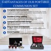 Steadfast Selections Portable Communion Set for Travel, Home, and Wedding