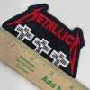 Metallica Metal Band Crosses Logo Patch: Quality Embroidery, Sew On,