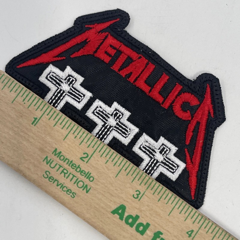 Metallica Metal Band Crosses Logo Patch: Quality Embroidery, Sew On,