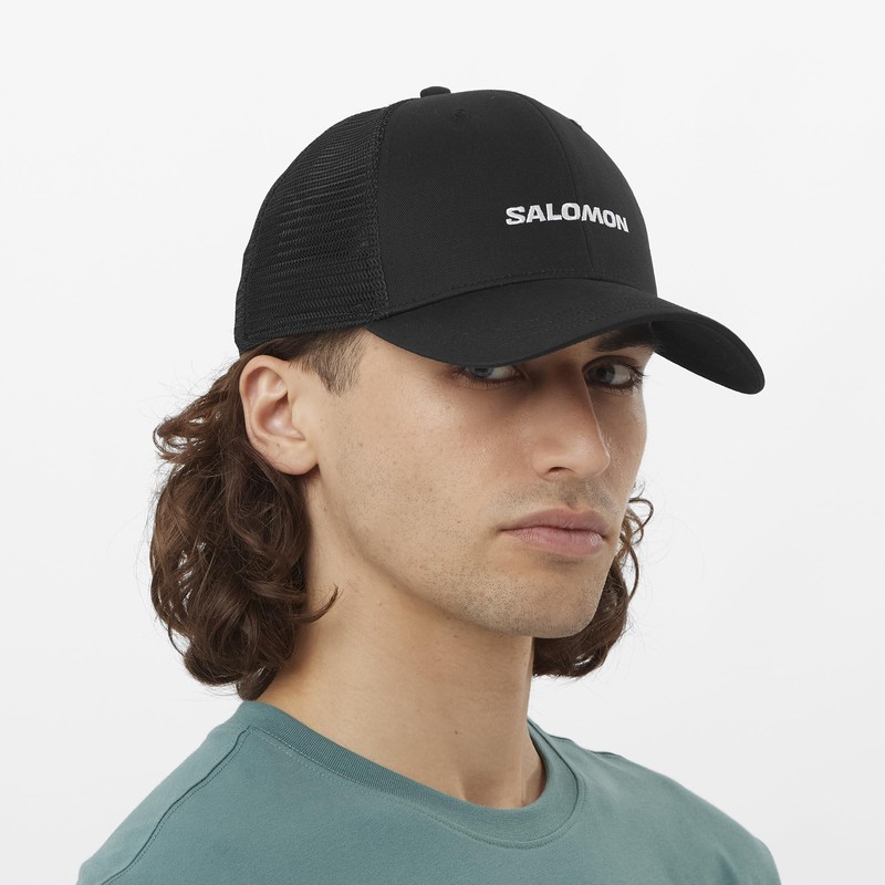 Salomon Unisex Trucker Cap, Deep Black