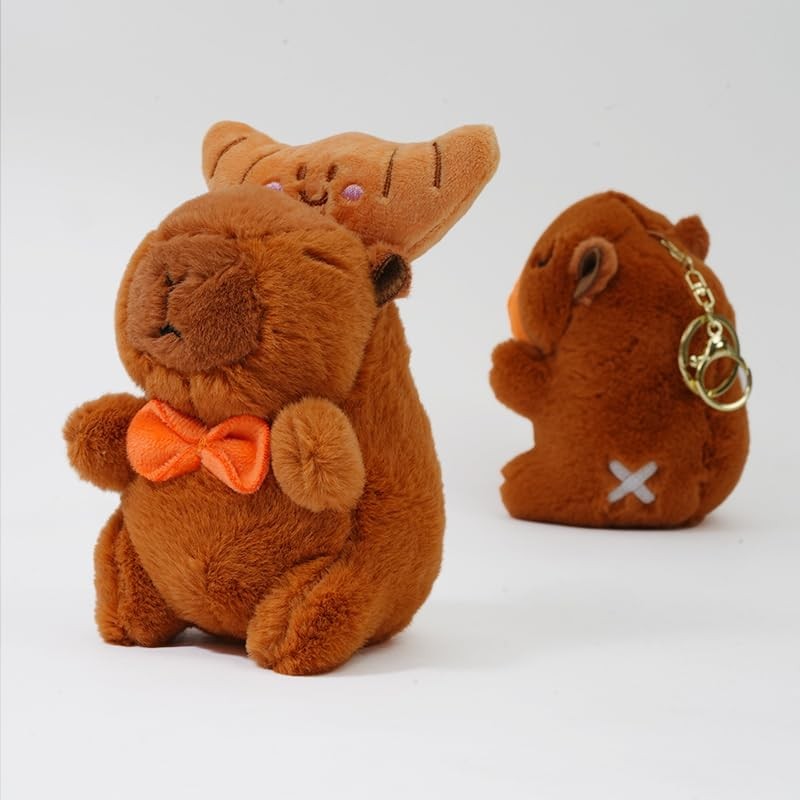 Clearstone Capybara Plush Keychain Chabimaru Croissant 5.1 inches (13 cm),