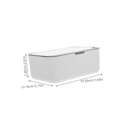 ORFOFE Wipes Dispenser with Sealing Lid Compact Wipe Holder Case for Dustproof Design White Grey Easy to Clean for Travel Daily Use