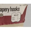 Kenney Drapery Slip In Hooks 1/2" Inch Heading Pack of