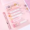 Partideal 9pcs Cute Cat Paw Stationery Set, Kawaii Cartoon Pencil