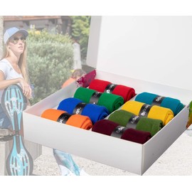 gigando Comfortable Christmas Socks, Cosy Christmas Socks for Men and Women, Warm Thermal Socks in Christmas Design with Extra Soft Comfort Edge, Gift Box, 2 Pairs, 2 pairs - navy, black