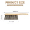 PATIKIL 13" Wood Hand Broom Brush, 2 Pcs Soft Bristles