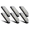 Partsam 6Pcs 4 Inch Marine Boat RV Slim Line Clear