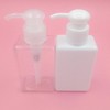 Travel Empty Pump Bottle for Shampoo and Lotion 100mm White 8ea