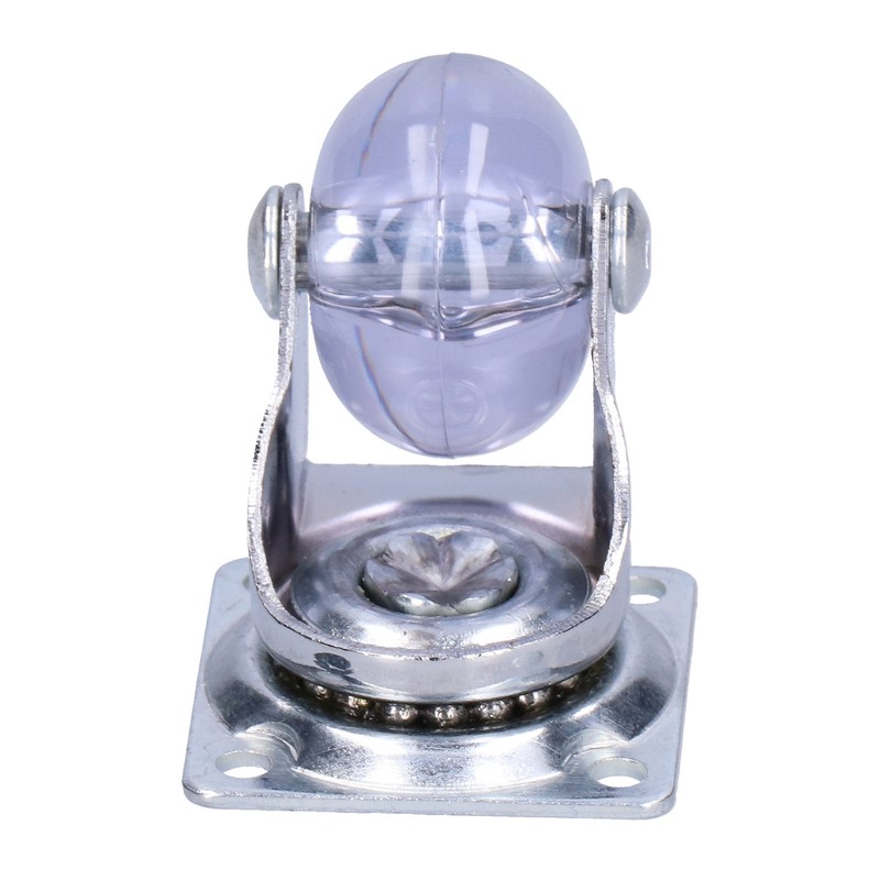 4 Pcs Swivel Caster Heavy Duty Stainless Steel Transparent PU
