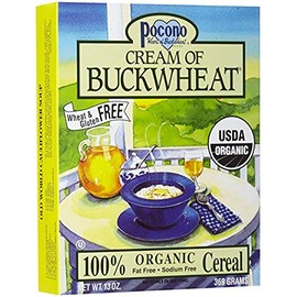 Pocono Cream of Buckwheat, 100% Organic Cereal, 13 oz (Pack of 4)