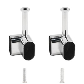 INCREWAY 2pcs Hidden Installation Corner Closet Rod Support Bracket 90 ° Heavy Duty Wardrobe Accessories Clothes Rail Flange Seat for Cabinet Wardrobe in Bedroom Bathroom
