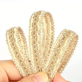 Fenghuangwu 6.5 Yard Handmade Basic Trim, 1.5 cm/0.59 Inch Diameter Gimp Braid for DIY, Décor… (Light Coffee, 6.5)