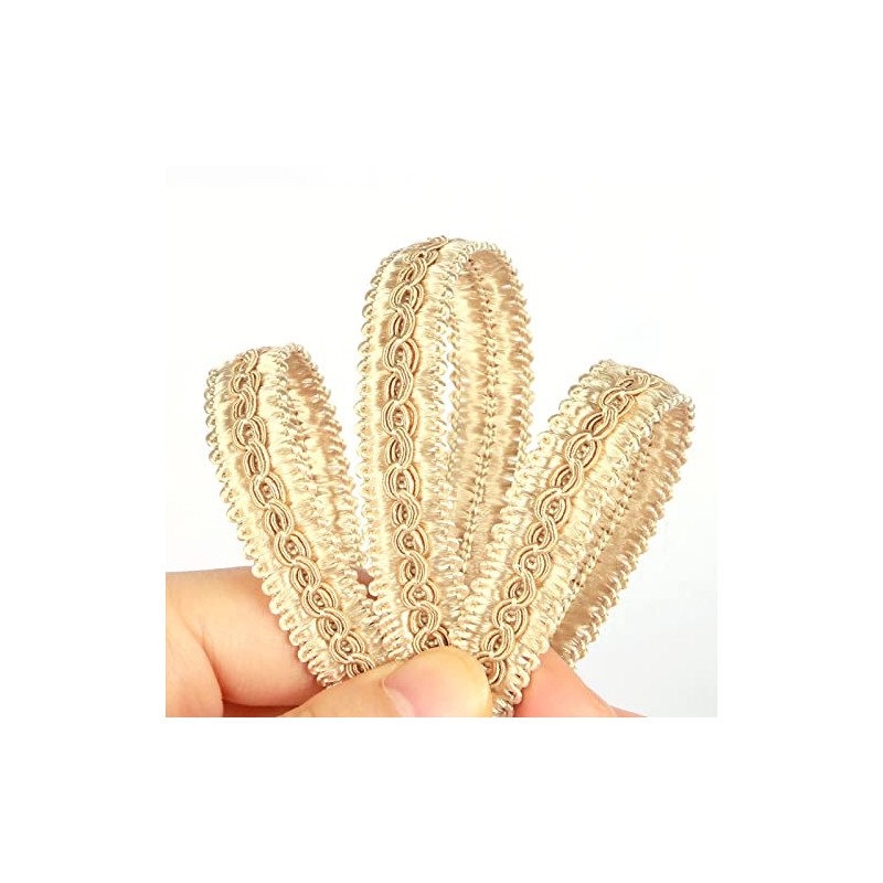 Fenghuangwu 6.5 Yard Handmade Basic Trim, 1.5 cm/0.59 Inch Diameter