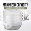 OVENTE Food Dehydrator Machine with 5 Stackable Clear Trays and