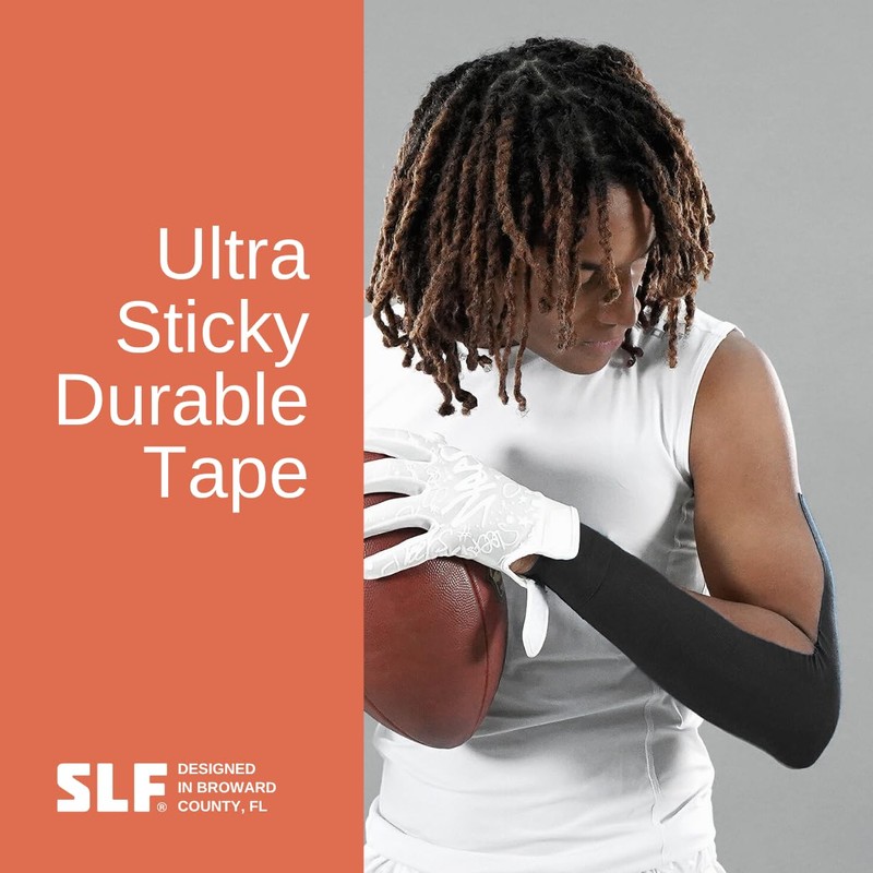 SLEEFS Black Turf Tape Football - Extra Wide Waterproof Sports