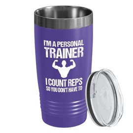 Personal Trainer Purple Edition Viking Tumbler 20oz - I'm Personal Trainer - Fitness Instructor Workout Coach Exercise Lover Cardio Lover Gym Coach