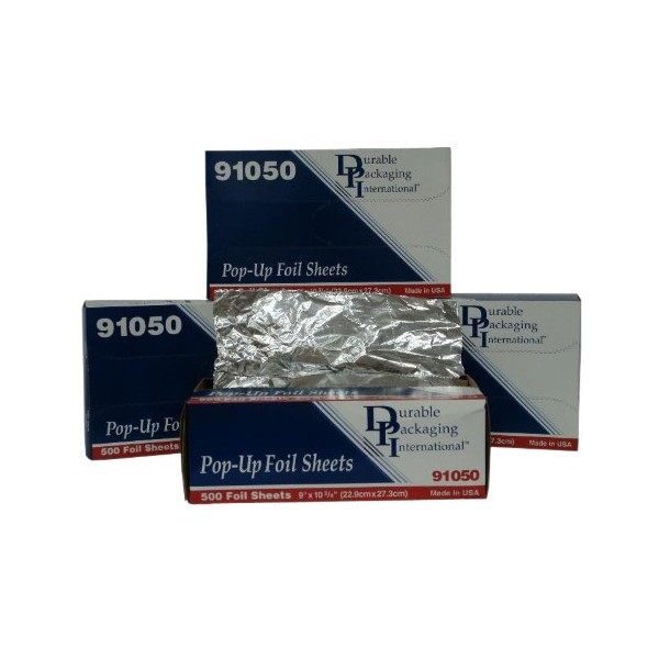 Durable Foil Aluminum Foil Sheets, 9" x 10-3/4" (Pack of 3000)