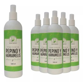 Productos Mart Mexico Tónico Facial De Pepino Con Hamamelis (500ml) 6 Pack