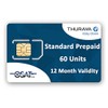 OSAT Thuraya Satellite Phone Standard SIM Card with 60 Units