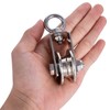 KCNOFNC 40 mm Pulley with 2 Ball Bearings, Stainless Steel