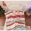 Christmas Quilt Set Full/Queen Size Lodge Moose Reindeer Xmas Bedspread