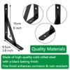 6 Pack Wall Mounted Shelf Brackets, Triangle Shelving Brackets, 6