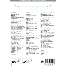 Menalux 2000 MP 12 Vacuum Bags (Synthetic Dust Bags, High Suction Power & Filtration, Hygiene Closure, Anti-Odour, Neutralises Odours, Tear-Resistant, +50% Service Life, White)