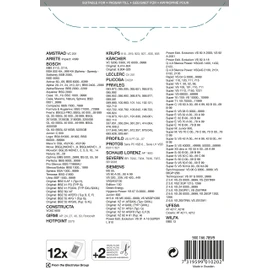 Menalux 2000 MP 12 Vacuum Bags (Synthetic Dust Bags, High Suction Power & Filtration, Hygiene Closure, Anti-Odour, Neutralises Odours, Tear-Resistant, +50% Service Life, White)