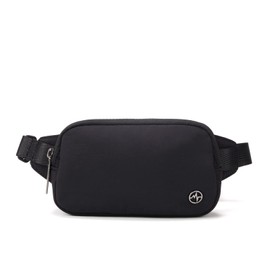 Mini Belt Bag 0.7L, Pander Waterproof Mini Everywhere Fanny Pack Purse for Women and Men. (Black Onyx)