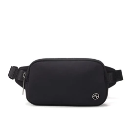 Mini Belt Bag 0.7L, Pander Waterproof Mini Everywhere Fanny Pack Purse for Women and Men. (Black Onyx)