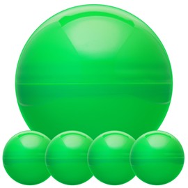 Big Claw Machine Capsules Green Plastic Sphere Party Favor Containers Round 5 pcs 6.3 inch Jumbo Plastic Christmas Ornaments Extra Large Candy Gift Box Empty Craft Party Supplies Vending Capsules