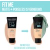 Maybelline New York Fit Me Matte&Poreless Foundation, Mattifying and Fixing