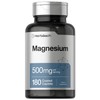 Horbäach Magnesium 500mg | 180 Caplets | Vegetarian, Non-GMO, and