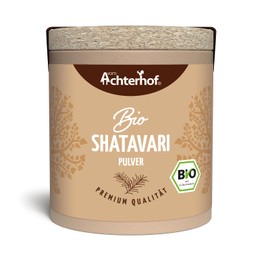 Shatavari Powder Organic 50 g, Fine Shatavari Powder in Organic Quality, Classic from Ayurveda, 100% Natural, Ideal as an Addition in Smoothies, Juices, Shakes etc. from Achterhof